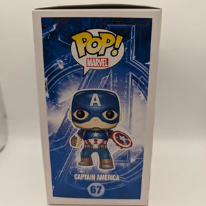 Captain America Pop 67 - Avengers Marvel Funko Pop! 2015 Vaulted FRENLY BRICKS - Open 7 Days