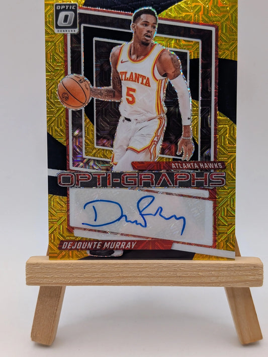 2023-24 Donruss Optic Opti-Graphs #OG-MUR Dejounte Murray Black Gold Mojo /8 SSP FRENLY BRICKS - Open 7 Days