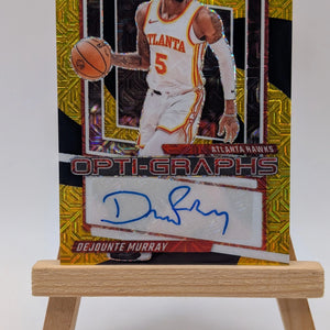2023-24 Donruss Optic Opti-Graphs #OG-MUR Dejounte Murray Black Gold Mojo /8 SSP FRENLY BRICKS - Open 7 Days