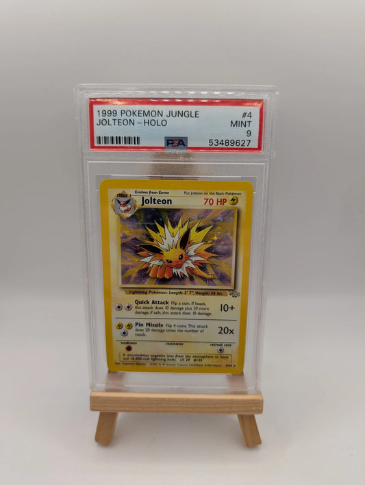 POKEMON TCG - JOLTEON 4/64 PSA 9 JUNGLE HOLO RARE FRENLY BRICKS - Open 7 Days