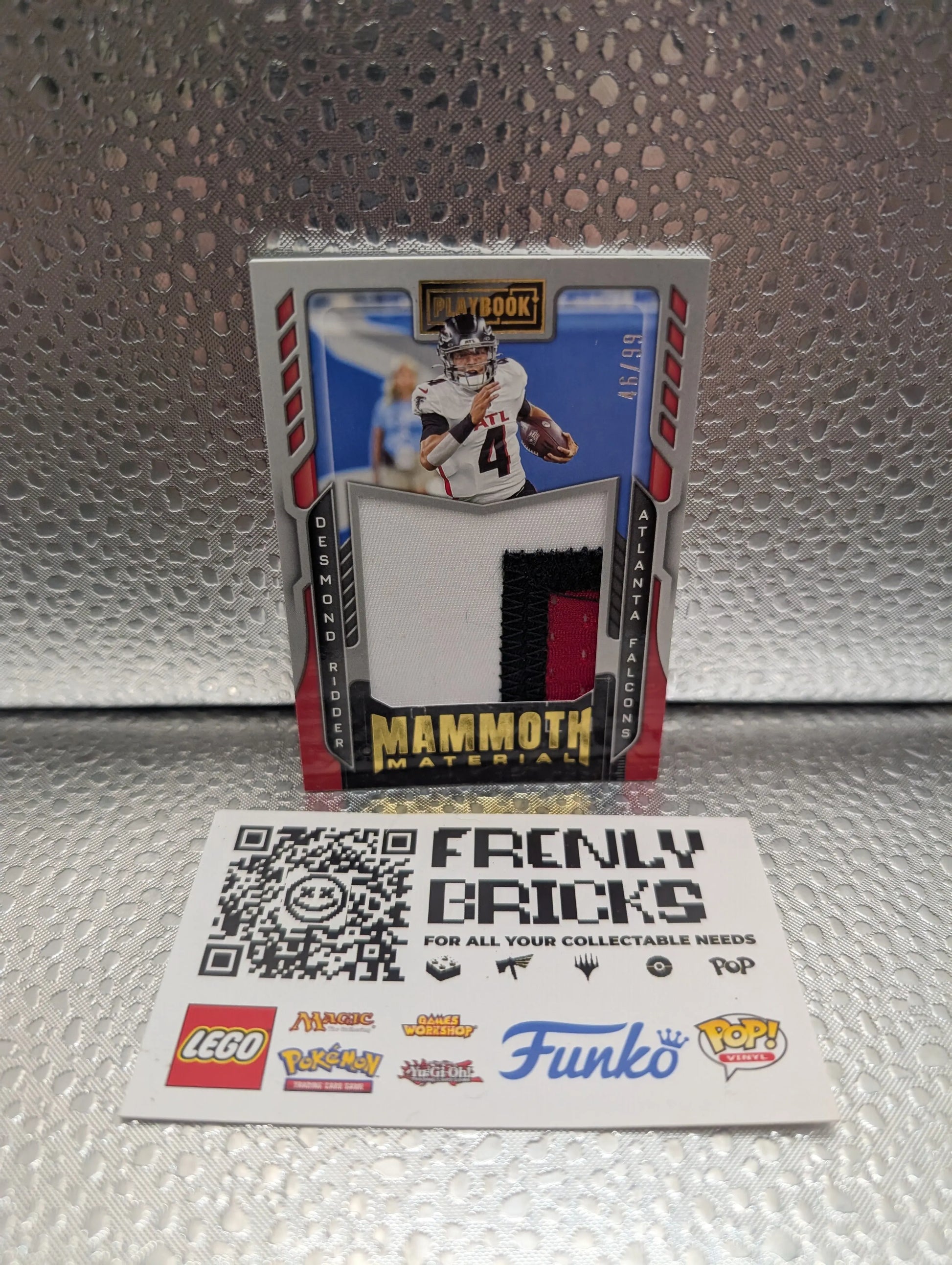 2022 Panini Playbook Mammoth Materials Desmond Ridder #MM-4 SP /99 FRENLY BRICKS - Open 7 Days