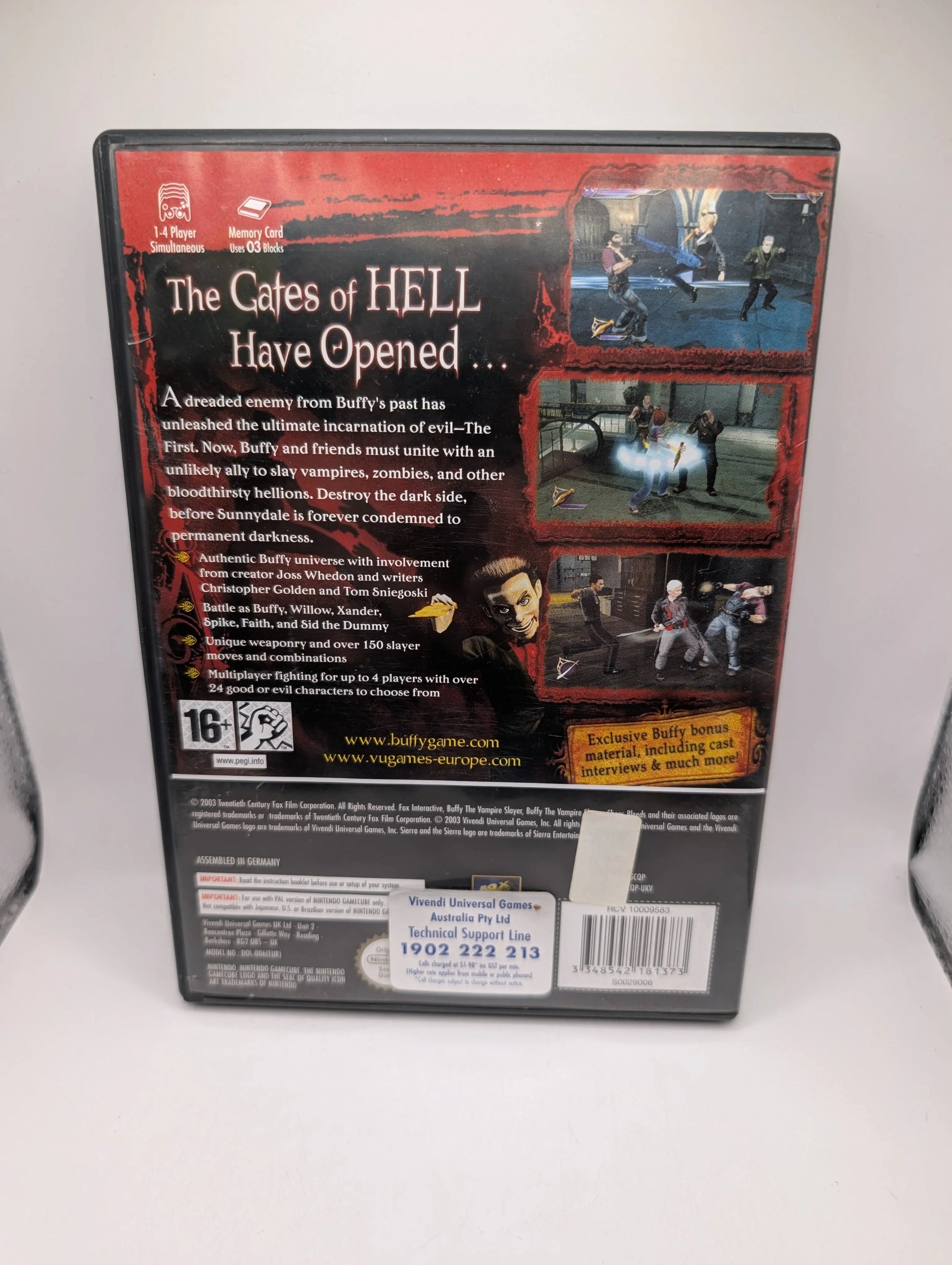 Buffy the Vampire Slayer Chaos Bleeds GameCube Game Used AUS Ver PAL Region VGC FRENLY BRICKS - Open 7 Days