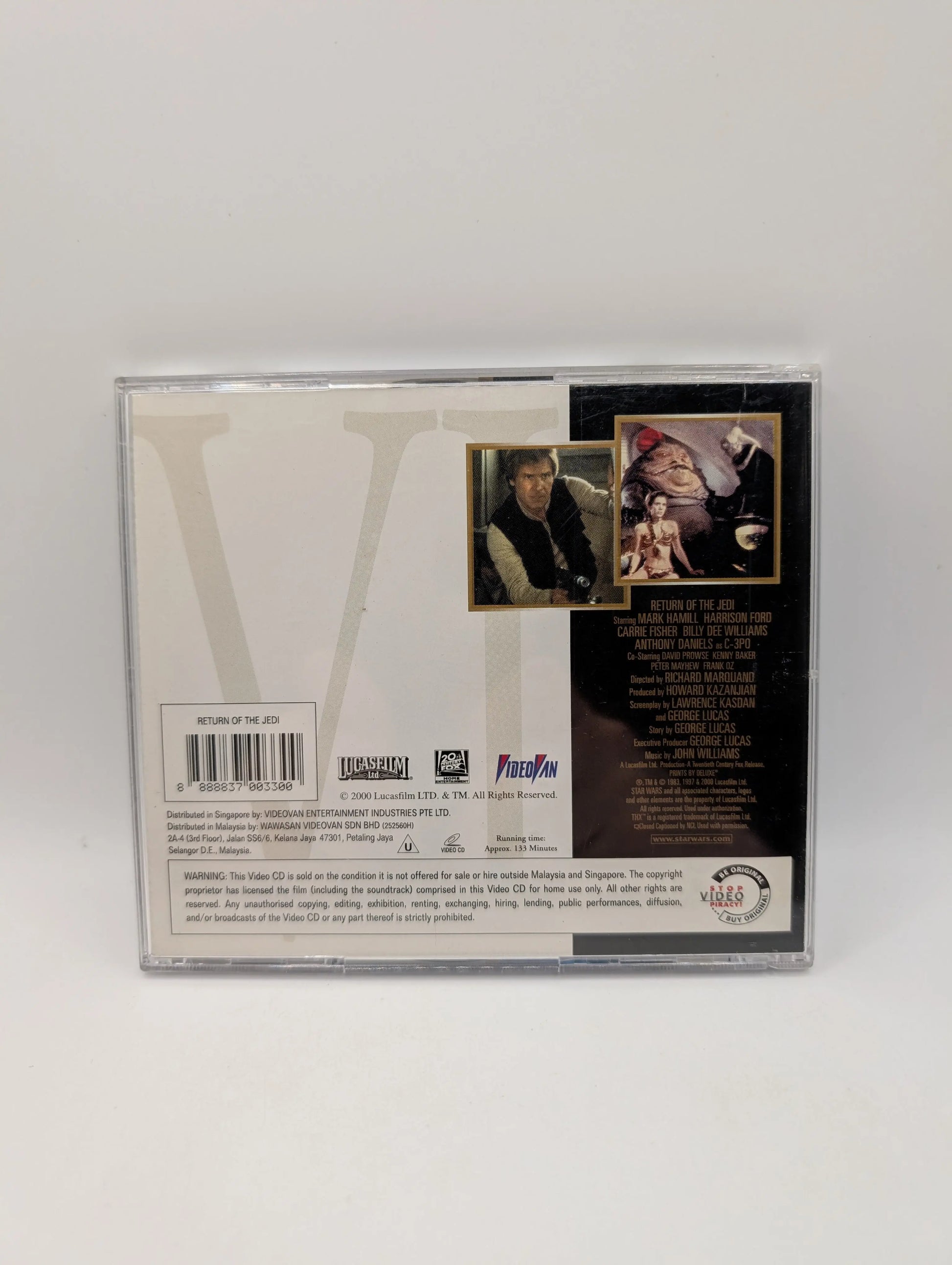 Star Wars: Return of the Jedi ~ Original VCD Premiere ~ Video CD [2 Discs] FRENLY BRICKS - Open 7 Days