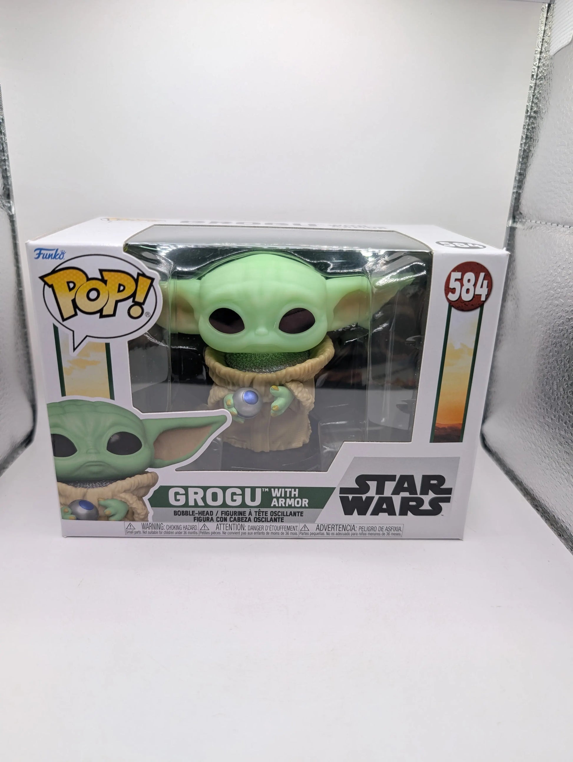 Funko Pop! Grogu With Armor #584 Star Wars FRENLY BRICKS - Open 7 Days