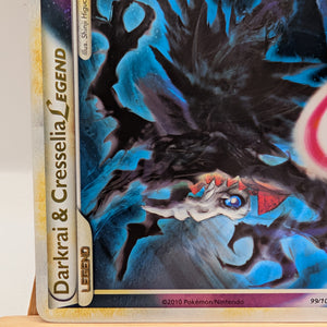 Darkrai and Cresselia Legend (top) Triumphant Ultra Rare 99/102 FRENLY BRICKS - Open 7 Days