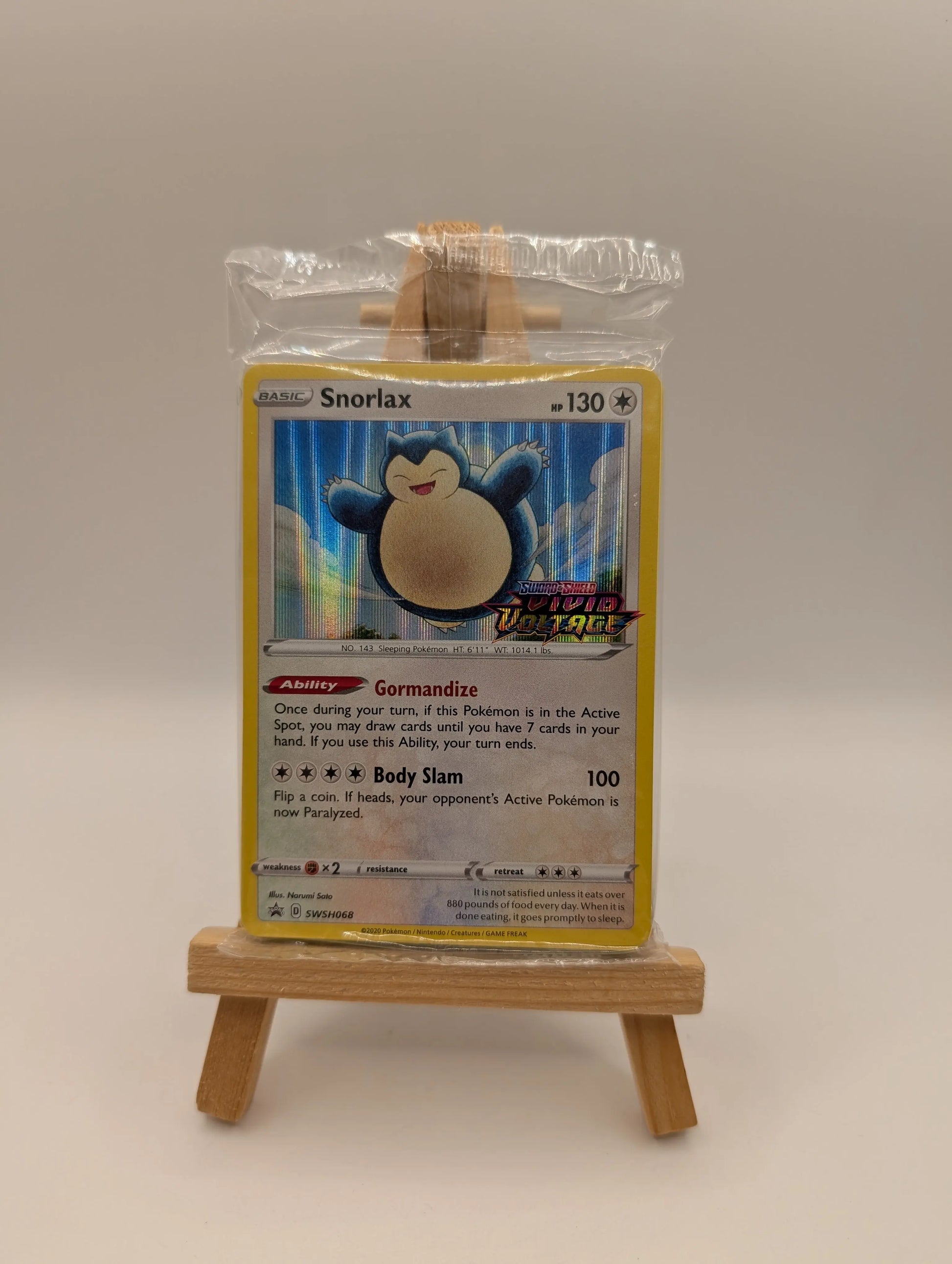 Snorlax Pre-Release SEALED - SWSH068 - Vivid Voltage Promo - Pokemon Card FRENLY BRICKS - Open 7 Days