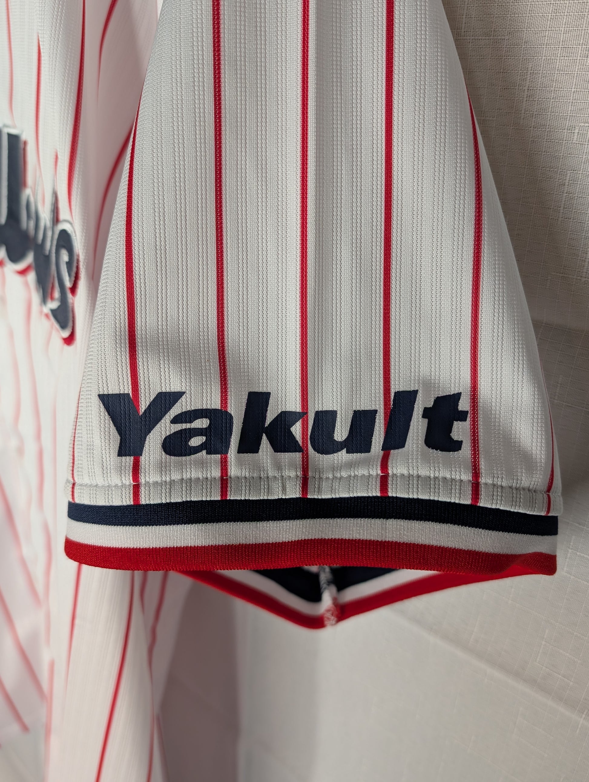 Nippon Baseball Tokyo Yakult Swallows 2016-2019 Home White/Red Blank XL Jersey