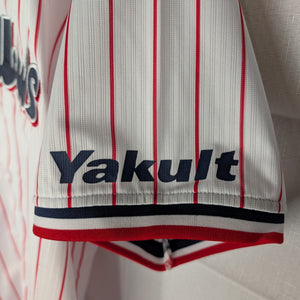 Nippon Baseball Tokyo Yakult Swallows 2016-2019 Home White/Red Blank XL Jersey