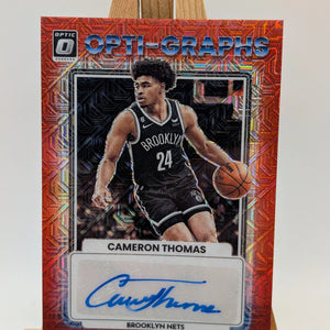 2023 Donruss Optic CAM THOMAS Red Mojo Opti-Graphs Auto OG-CAM Nets FRENLY BRICKS - Open 7 Days