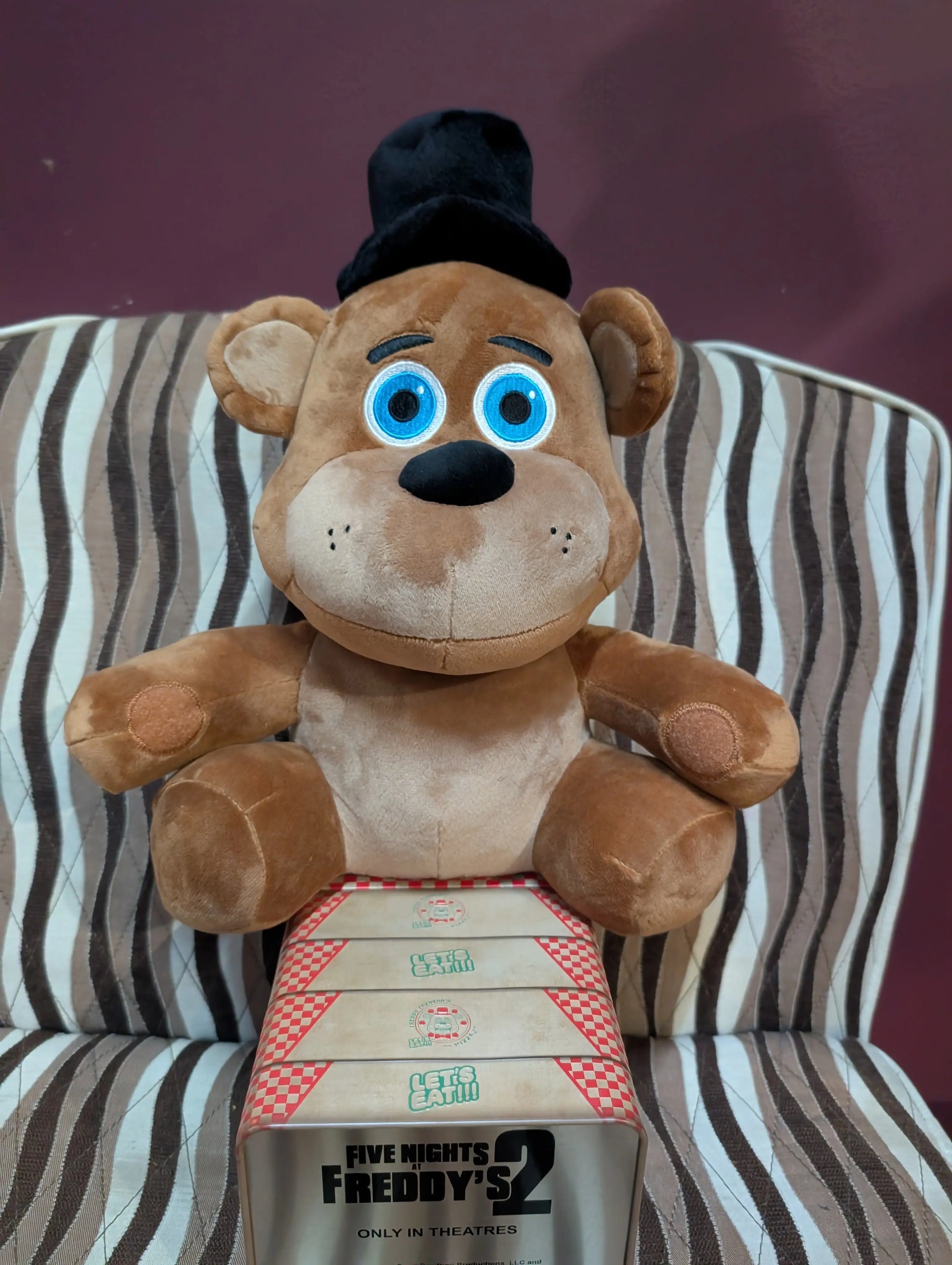 IN HAND FNAF Five Nights At Freddy’s 2 Plush Cinemark Popcorn Bucket FRENLY BRICKS - Open 7 Days