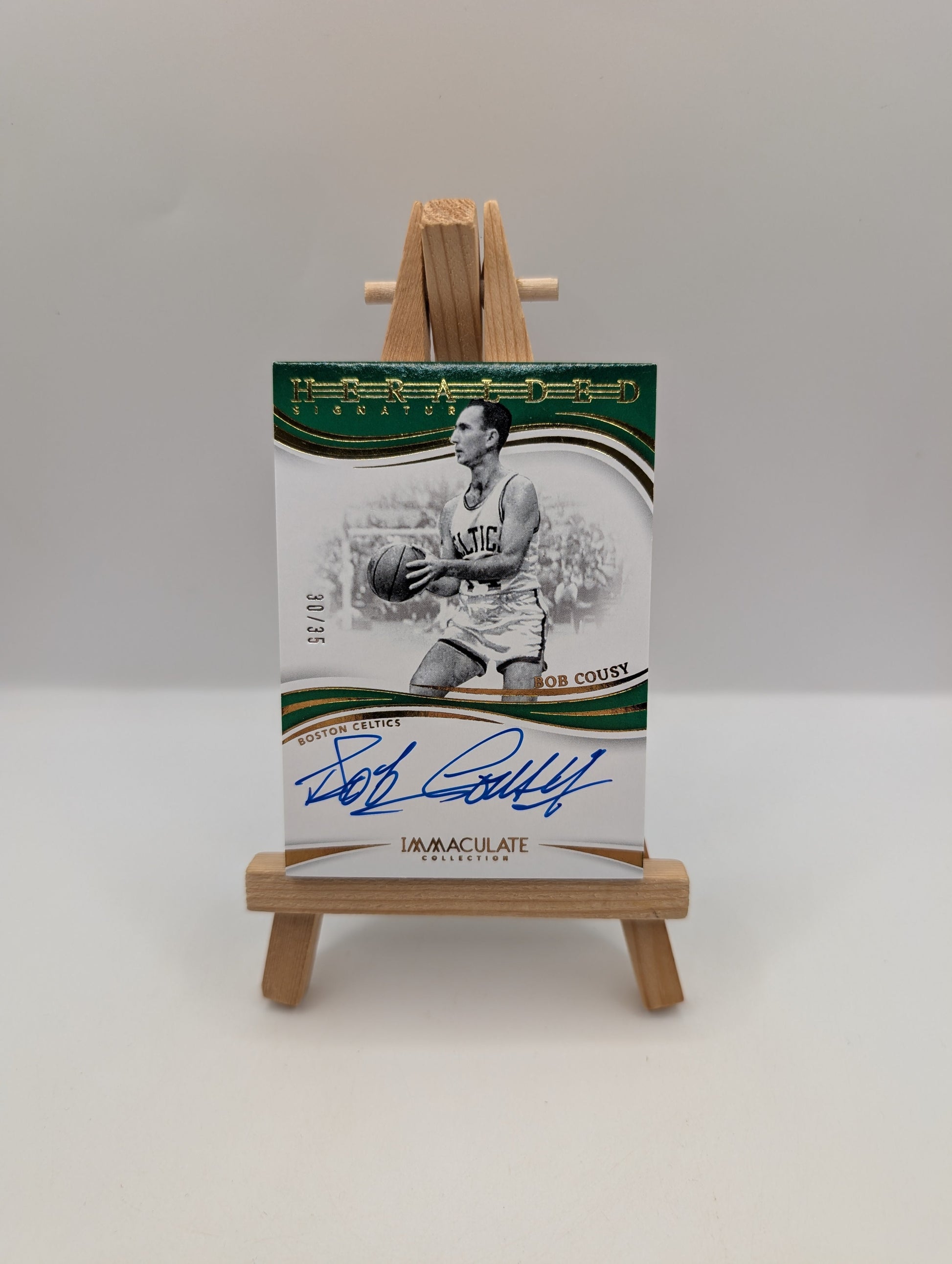 2023-24 Panini Immaculate Bob Cousy Heralded Signatures Auto #/35 Celtics FRENLY BRICKS - Open 7 Days