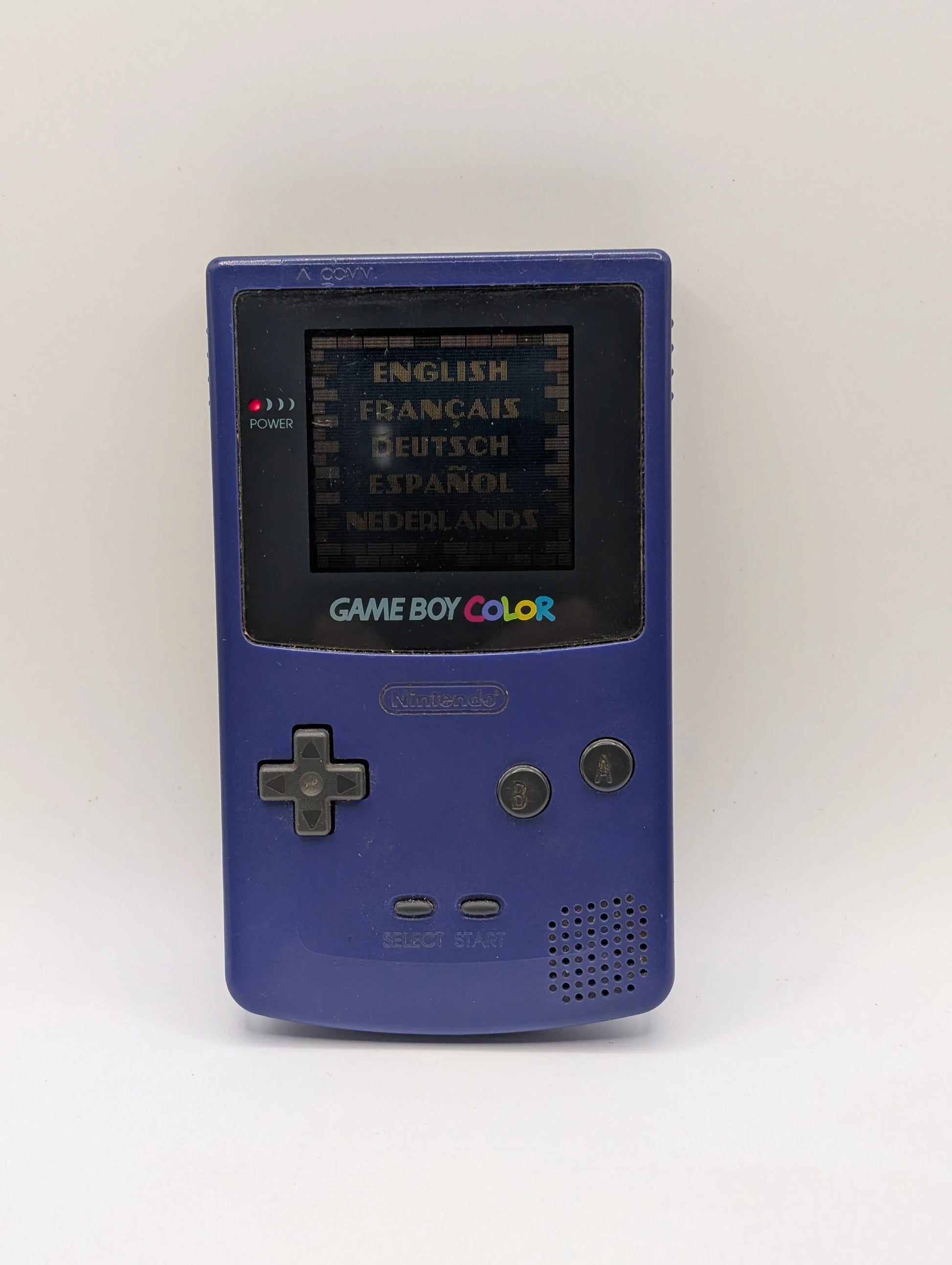 Nintendo Game Boy Color Console CGB-001 - Grape Purple - Tested Working NO GAME INCLUDE FRENLY BRICKS - Open 7 Days