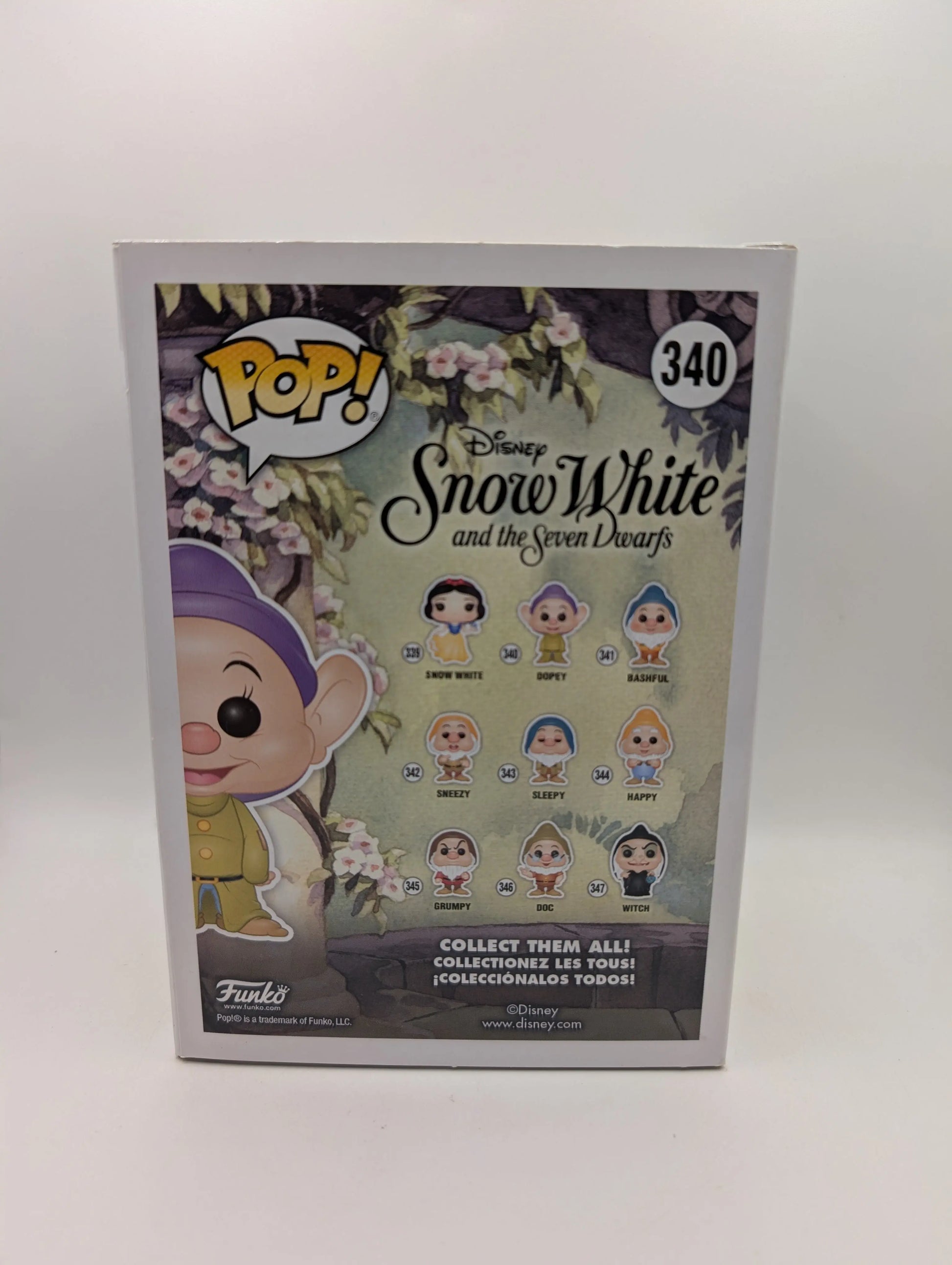 Dopey - 340 - Pop Vinyl - Snow White and the Seven Dwarfs - Disney - VAULTED FRENLY BRICKS - Open 7 Days