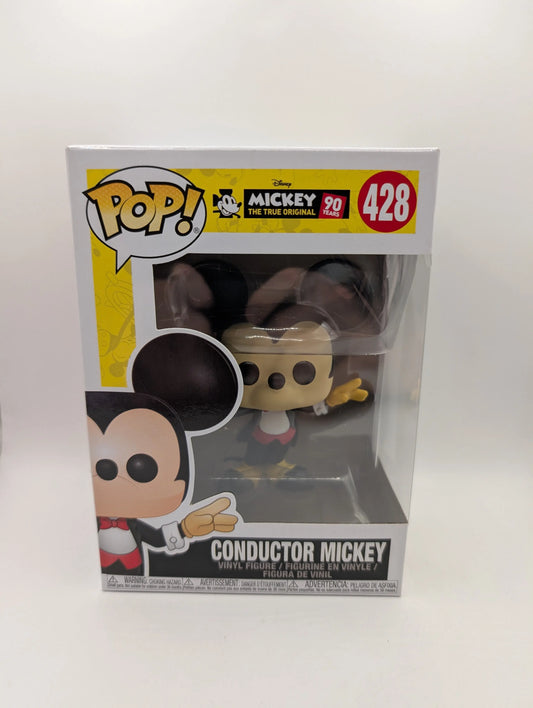 Mickey Mouse - Conductor Mickey FUNKO Pop! Vinyl Figure #428 FRENLY BRICKS - Open 7 Days