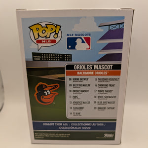 Orioles Mascot 10 ~ MLB: Baltimore ~ Funko Pop Vinyl BASEBALL FRENLY BRICKS - Open 7 Days
