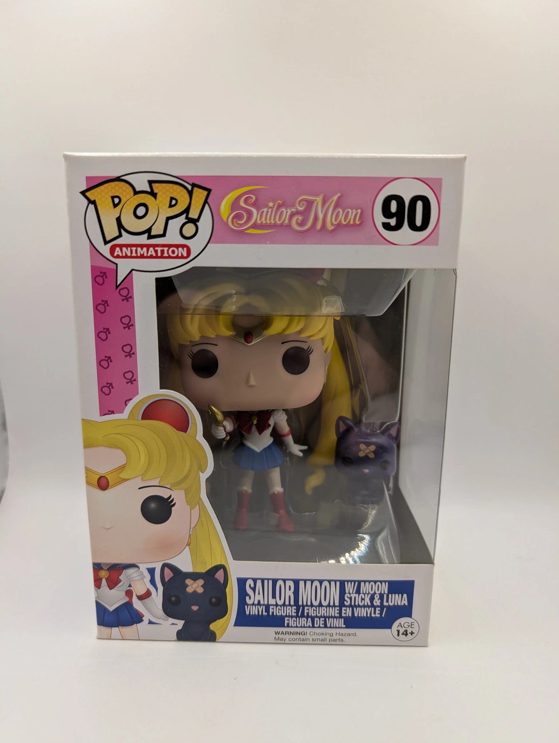 Funko Pop Sailor Moon w/ Moon Stick & Luna #90 FRENLY BRICKS - Open 7 Days