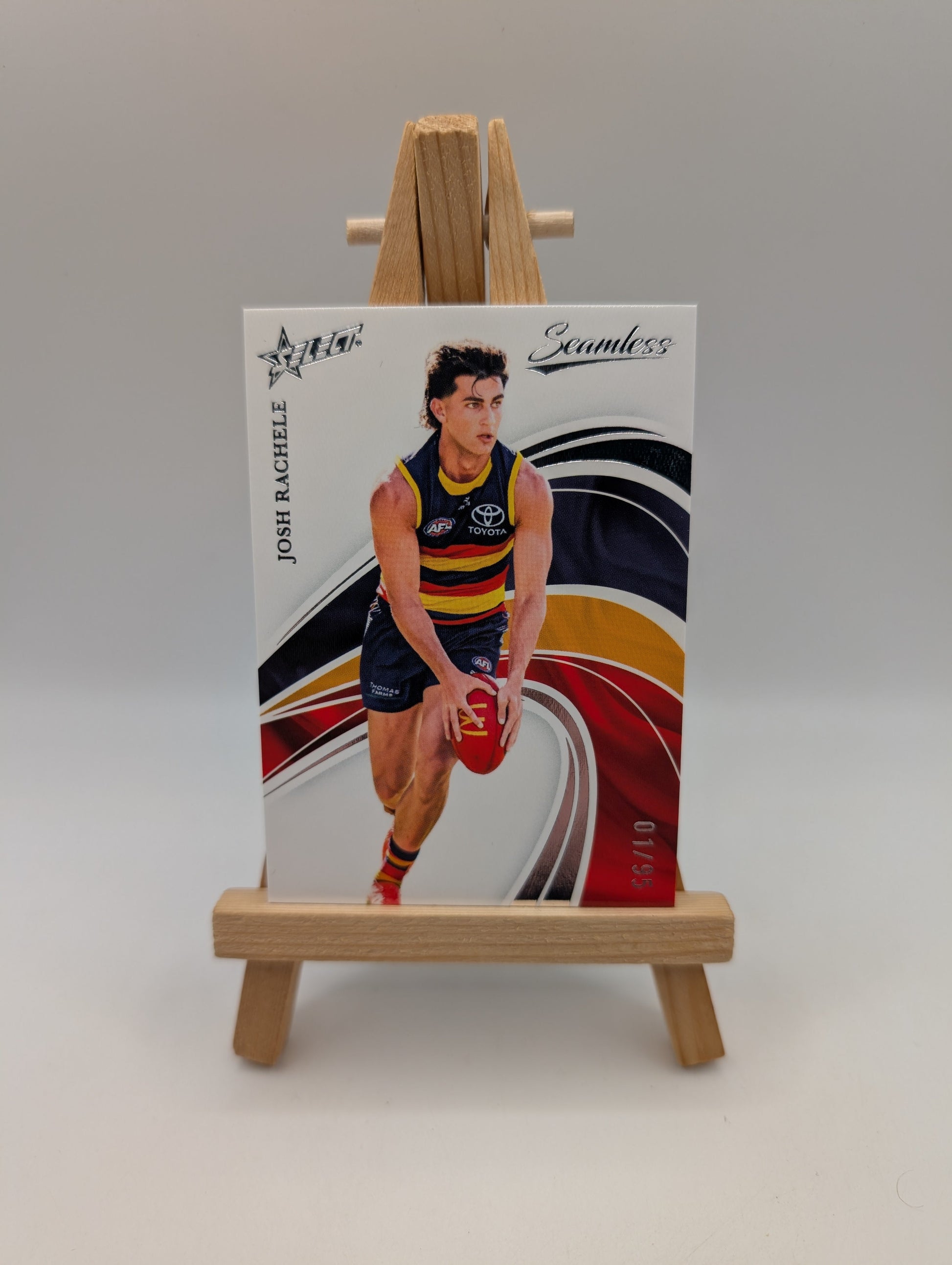 Josh Rachelle Seamless Base #50/95 2025 AFL Select Adelaide Crows FRENLY BRICKS - Open 7 Days