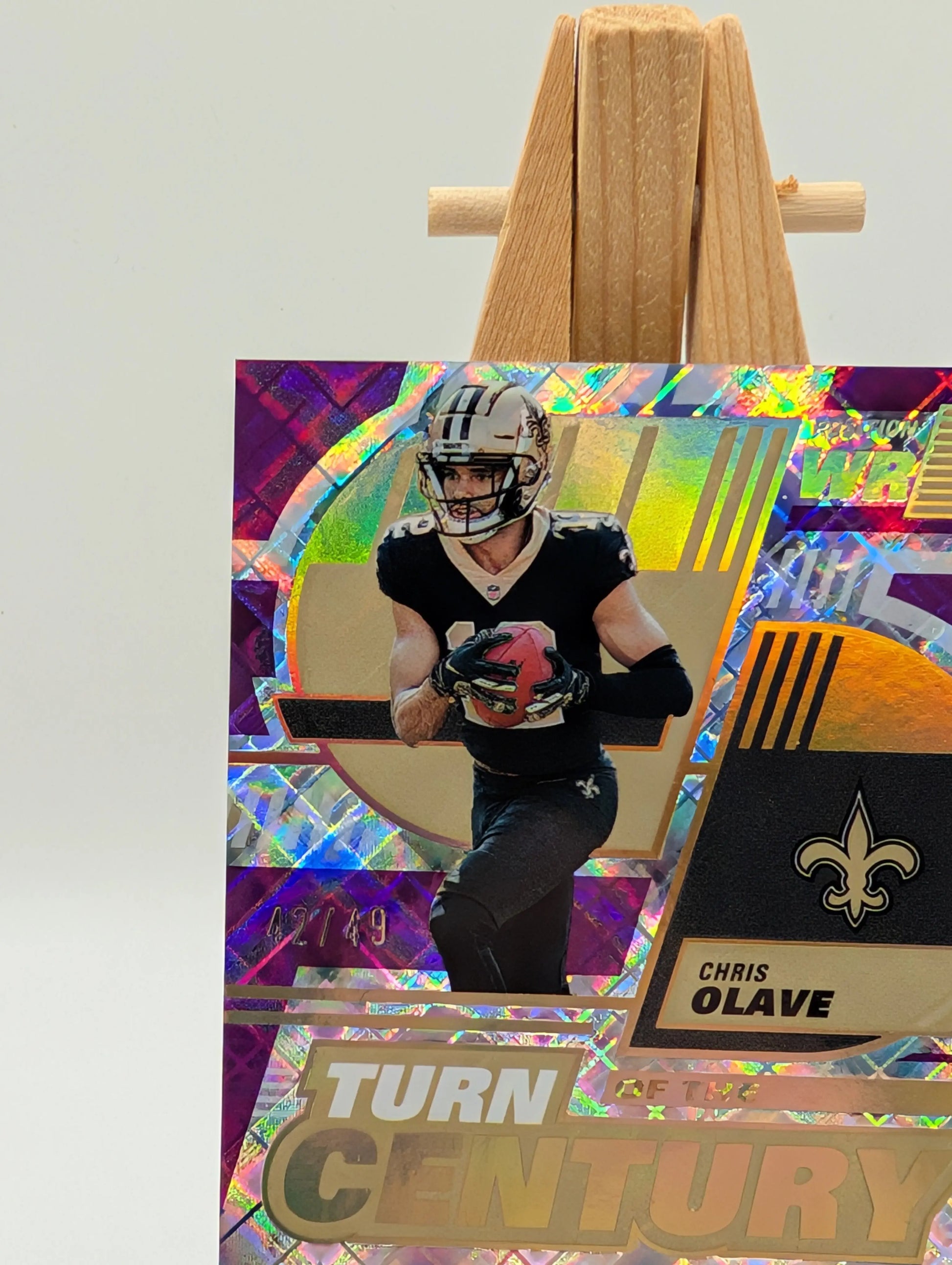 2022 DONRUSS ELITE CHRIS OLAVE ROOKIE TURN OF THE CENTURY AUTO SP /49-SAINT WR FRENLY BRICKS - Open 7 Days