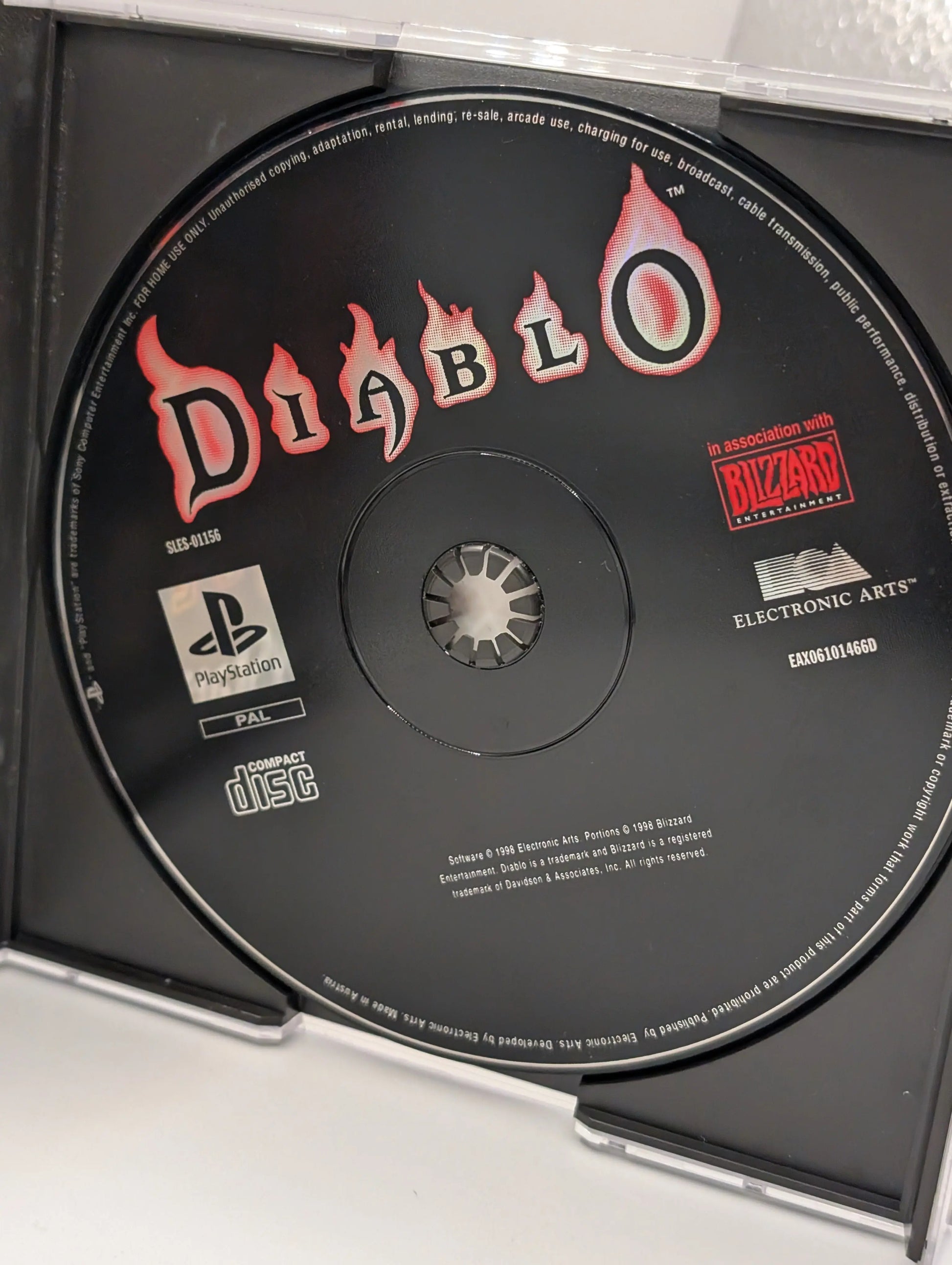 Diablo (Sony PlayStation PS1, 1998) Disc INC case, manual. FRENLY BRICKS - Open 7 Days