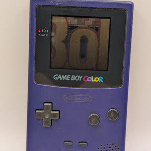 Nintendo Game Boy Color Console CGB-001 - Grape Purple - Tested Working NO GAME INCLUDE FRENLY BRICKS - Open 7 Days