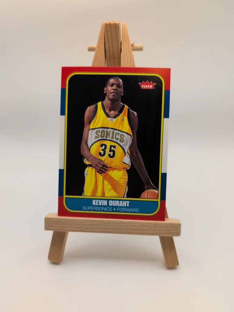 2007-08 NBA Fleer- Retro Rookie- Kevin Durant 86R-143- Seattle SuperSonics FRENLY BRICKS - Open 7 Days