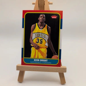 2007-08 NBA Fleer- Retro Rookie- Kevin Durant 86R-143- Seattle SuperSonics FRENLY BRICKS - Open 7 Days