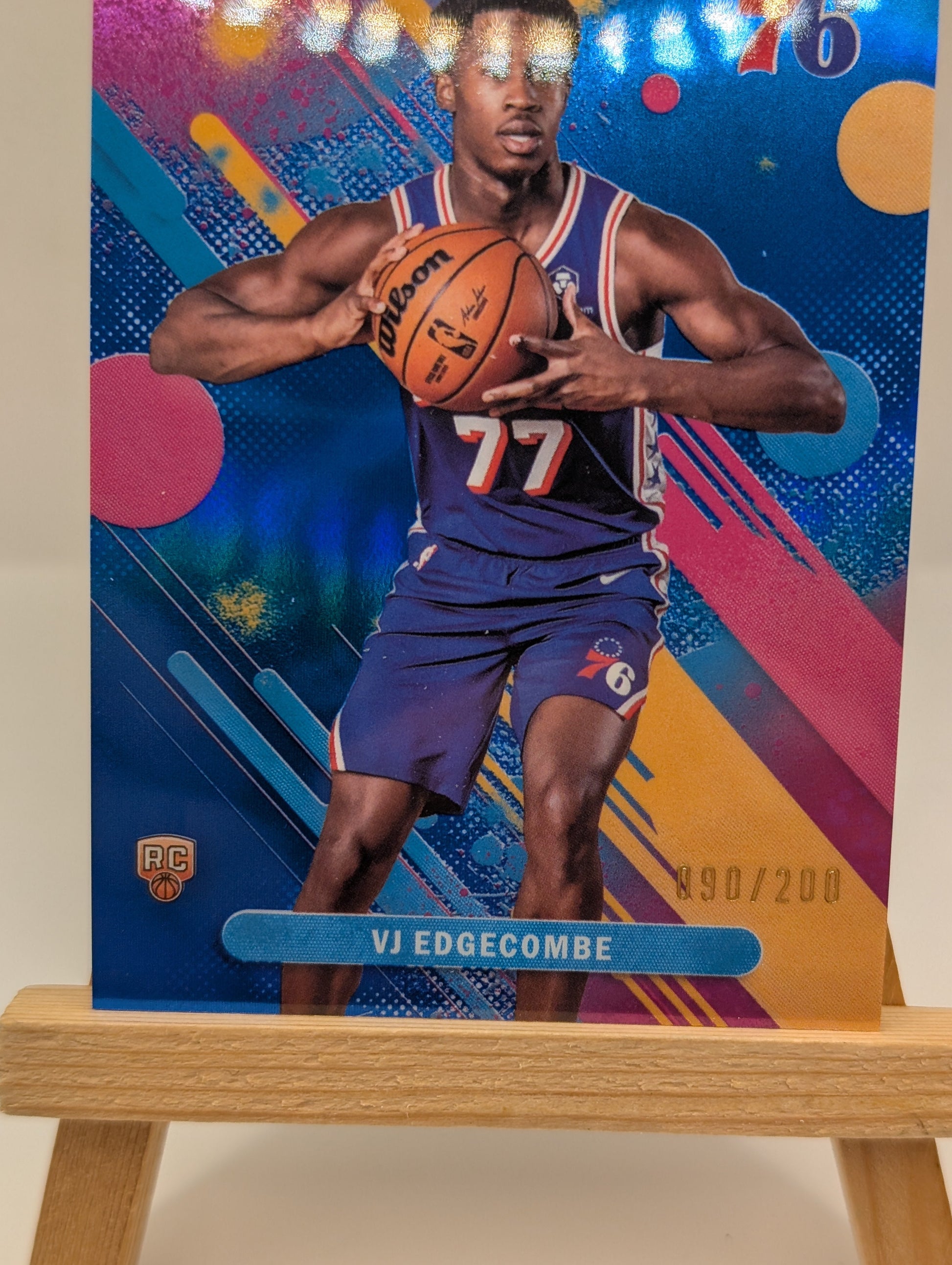 2025-26 Topps Finest - Common VJ Edgecombe #3 Blue Refractor /200 (RC)! FRENLY BRICKS - Open 7 Days