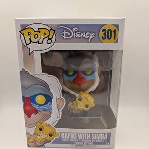 Rafiki with Simba - Pop Vinyl - 301 - The Lion King - Disney - VAULTED FRENLY BRICKS - Open 7 Days