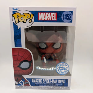 Funko Pop! Marvel - Amazing Spider-Man (1977) Special Edition #1452 FRENLY BRICKS - Open 7 Days