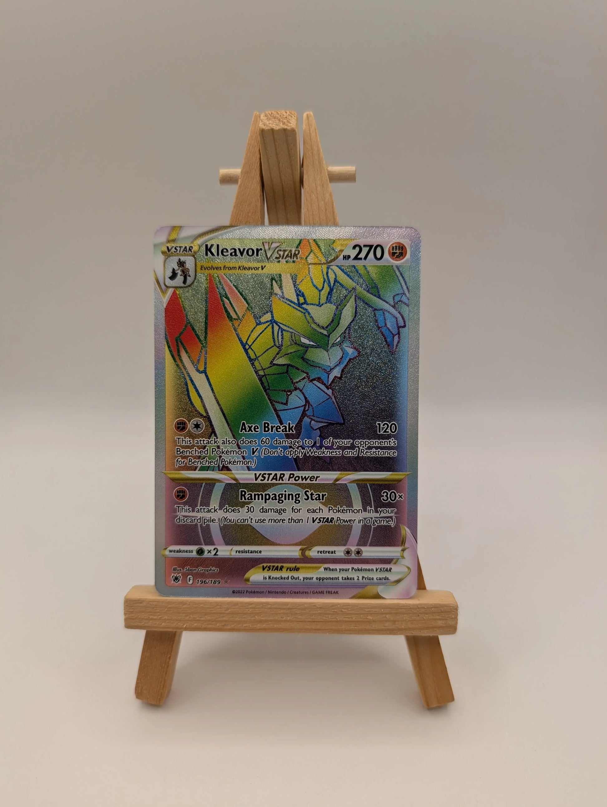 Kleavor VSTAR - 196/189 Astral Radiance (Pokemon) Secret Rainbow Rare FRENLY BRICKS - Open 7 Days