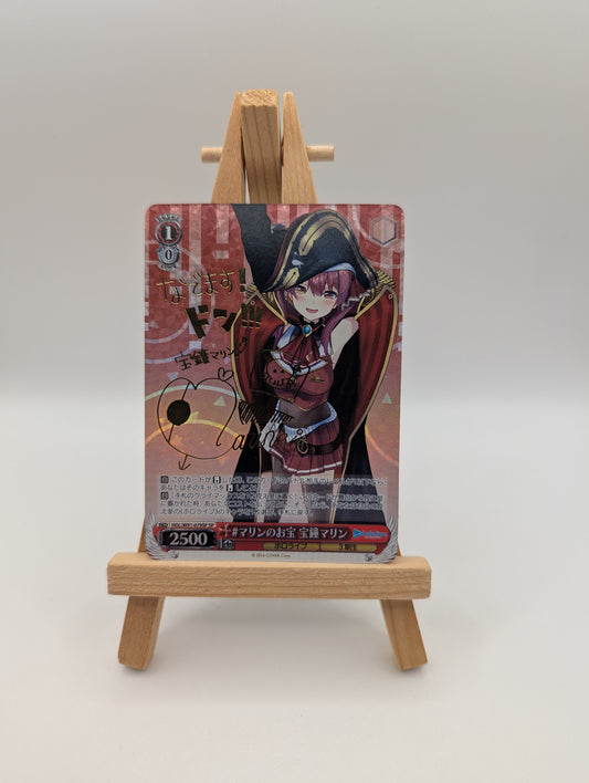 Signed Weiss Schwarz Hololive HOL/W91-079SP SP Houshou Marin Card FOIL Japan F/S FRENLY BRICKS - Open 7 Days