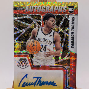 2021-22 Panini Mosaic Autos Choice Red & Yellow Fusion CAMERON THOMAS FRENLY BRICKS - Open 7 Days