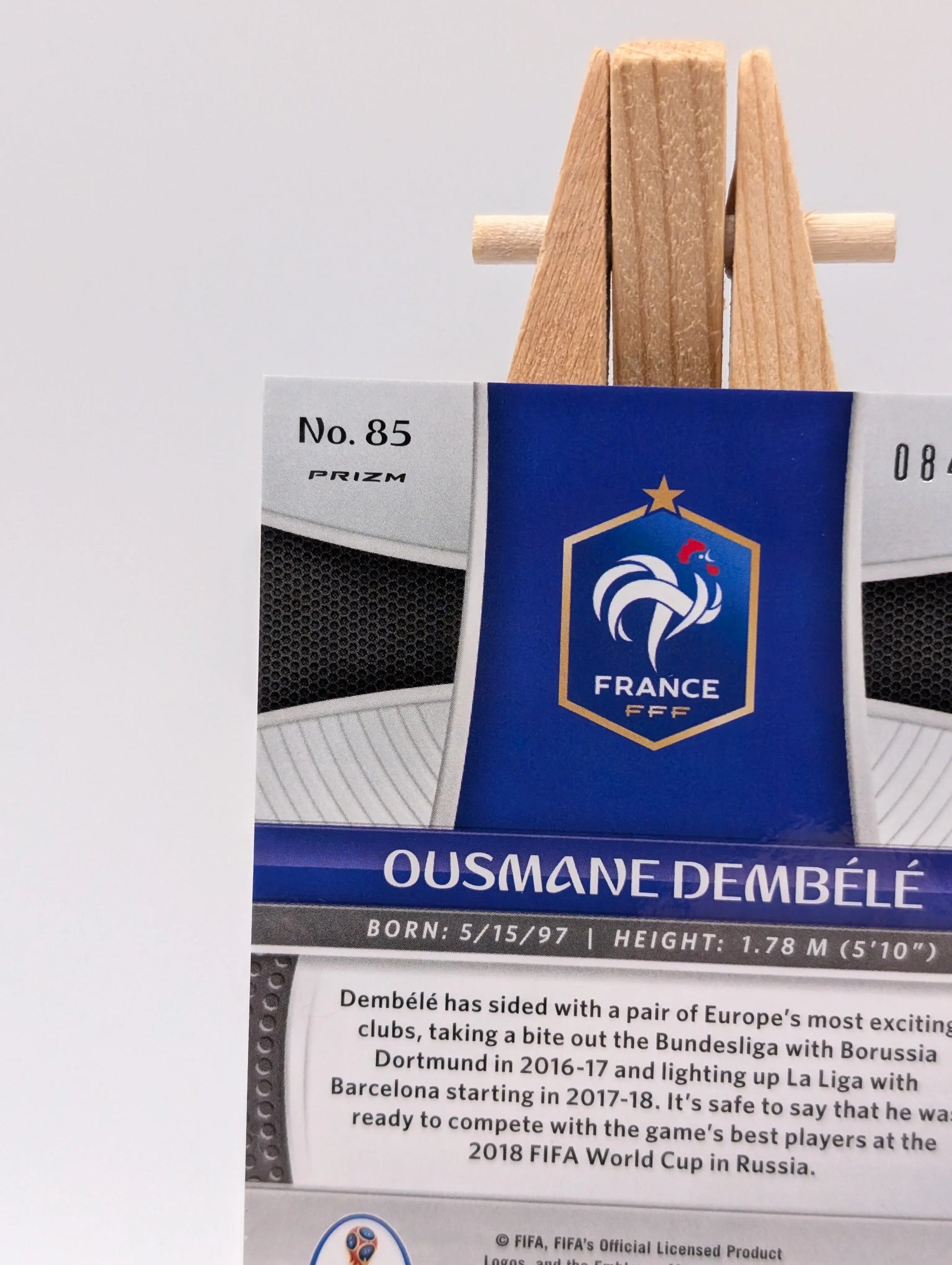 2018 Panini Prizm World Cup #85 Ousmane Dembele Light Blue Lazer #/125 France FRENLY BRICKS - Open 7 Days