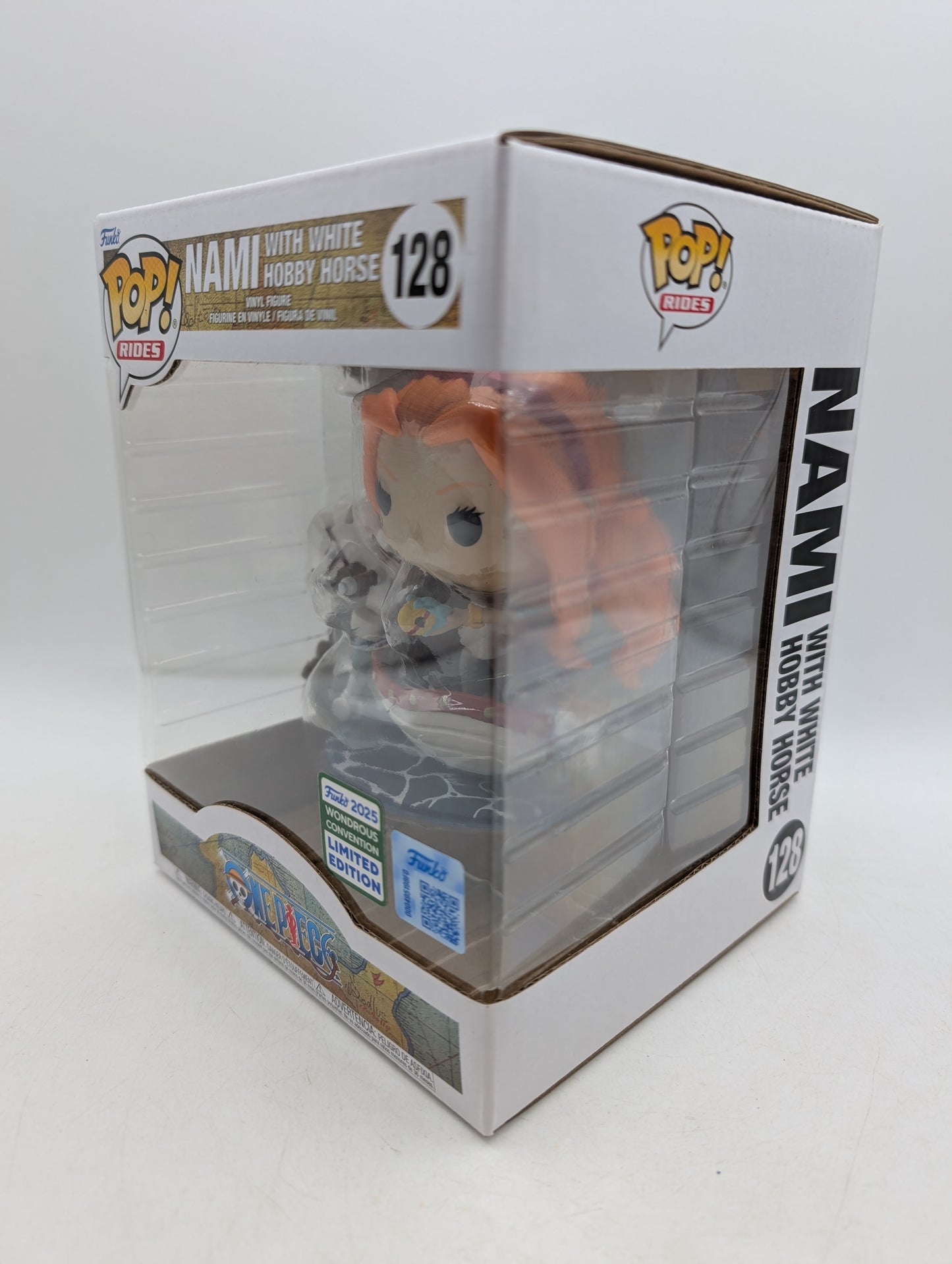 Funko POP! RIDES One Piece Nami with White Hobby Horse #128 2025 Wondercon