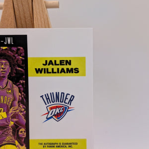 2022-23 Panini Flux Jalen Williams RC Rookie Hot Stock Auto FRENLY BRICKS - Open 7 Days
