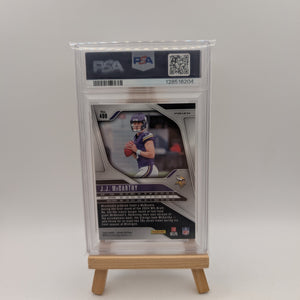 2024 PANINI PRIZM RED/WHITE/BLUE PRIZM #400 JJ MCCARTHY ROOKIE RC PSA 9 FRENLY BRICKS - Open 7 Days