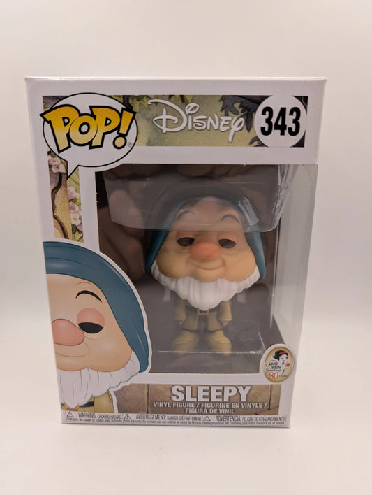 Sleepy- Funko Pop Vinyl #343 - Snow White and the Seven Dwarfs- Vaulted FRENLY BRICKS - Open 7 Days