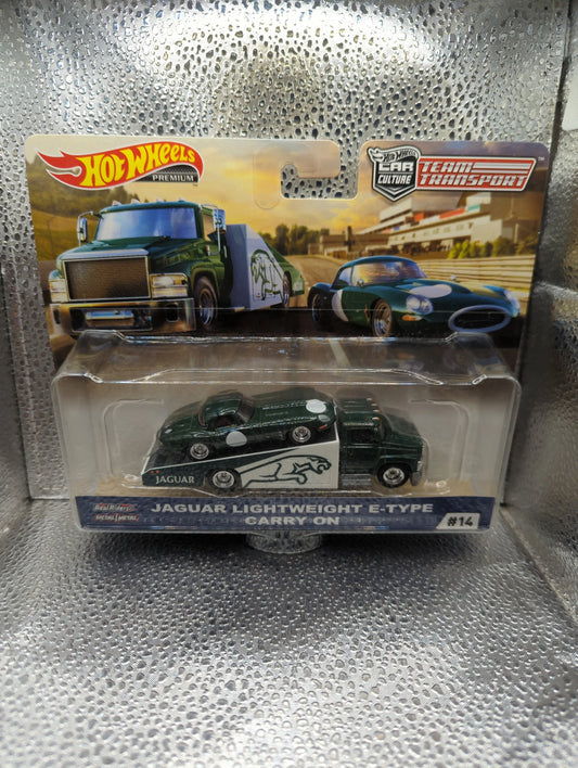 Hot Wheels Jaguar Lightweight E-Type Carry On #14 Team Transport Car Culture FRENLY BRICKS - Open 7 Days