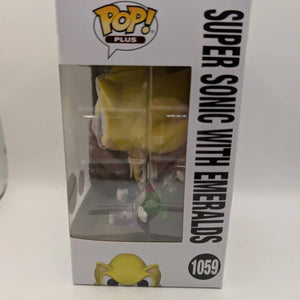 Funko Pop Sonic The Hedgehog - Super Sonic with Emeralds (Flocked) #1059 FRENLY BRICKS - Open 7 Days