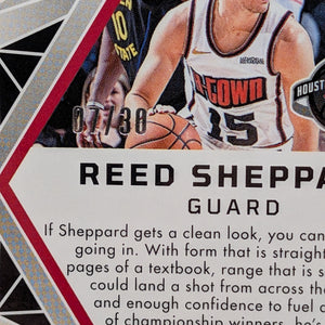 Reed Sheppard 2024-25 Panini Obsidian Electric Etch Blue Flood /30 RC #160 FRENLY BRICKS - Open 7 Days