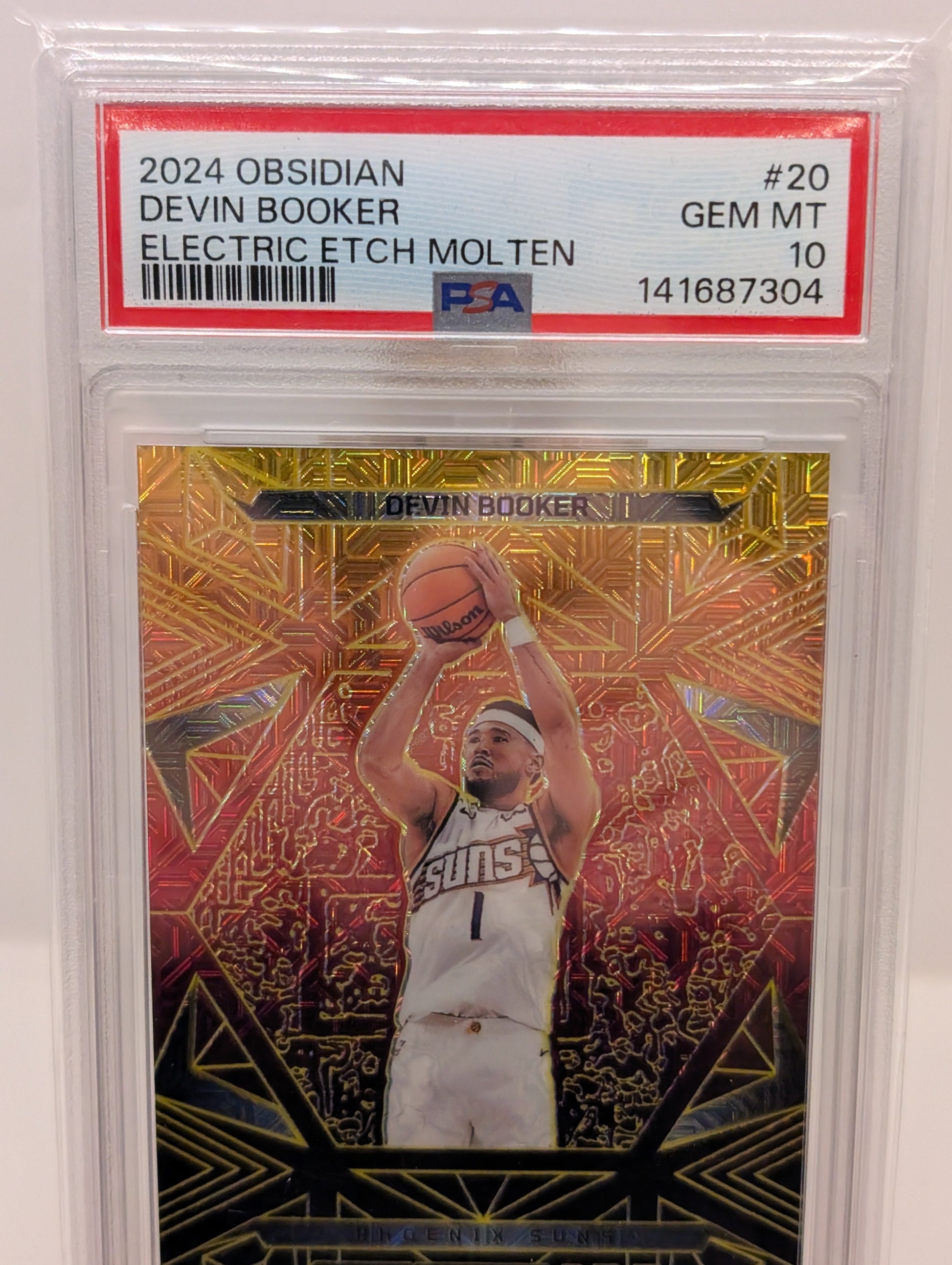 2024-25 Obsidian Devin Booker Electric Etch Molten /10 Phoenix Suns #20 PSA 10 FRENLY BRICKS - Open 7 Days