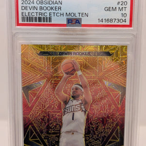 2024-25 Obsidian Devin Booker Electric Etch Molten /10 Phoenix Suns #20 PSA 10 FRENLY BRICKS - Open 7 Days