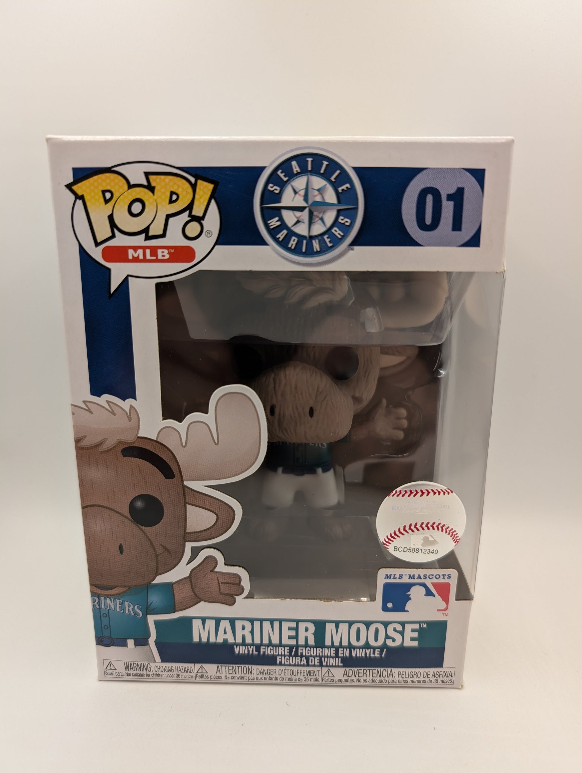 Funko Pop MLB Seattle Mariners Mascot Mariner Moose 01 Vinyl Figure Baseball FRENLY BRICKS - Open 7 Days