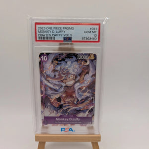 2023 Monkey D. Luffy P-041 EN Promo | One Piece Pirates Party Vol. 5 PSA 10 FRENLY BRICKS - Open 7 Days