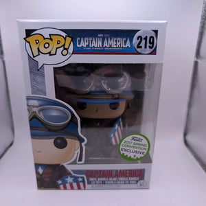 Funko Pop! Vinyl Captain America #219 2017 Spring Convention Exclusive FRENLY BRICKS - Open 7 Days