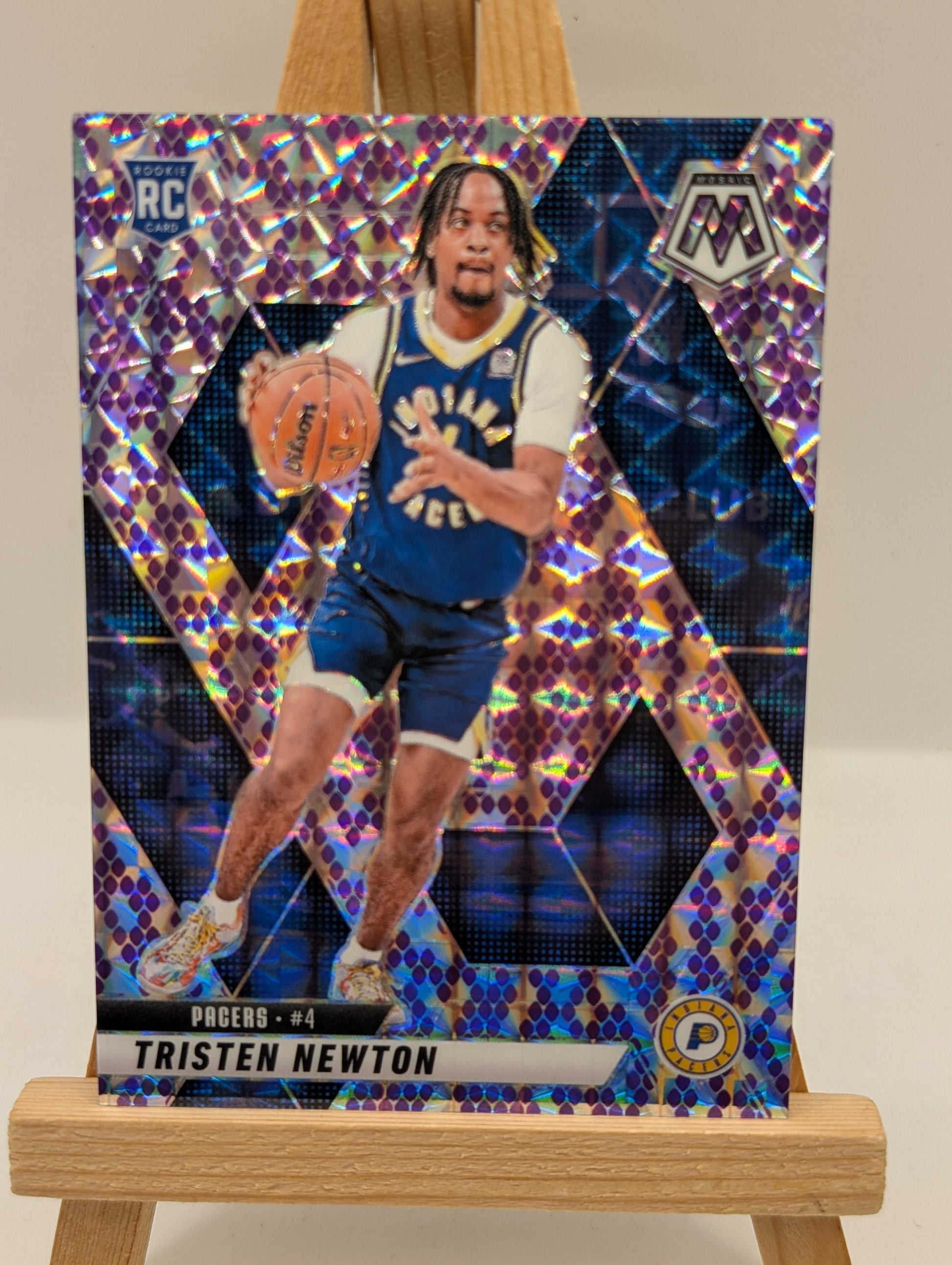 2024-25 Panini Mosaic - Rookies Tristen Newton #220 Purple Snakeskin /24 Rookie FRENLY BRICKS - Open 7 Days