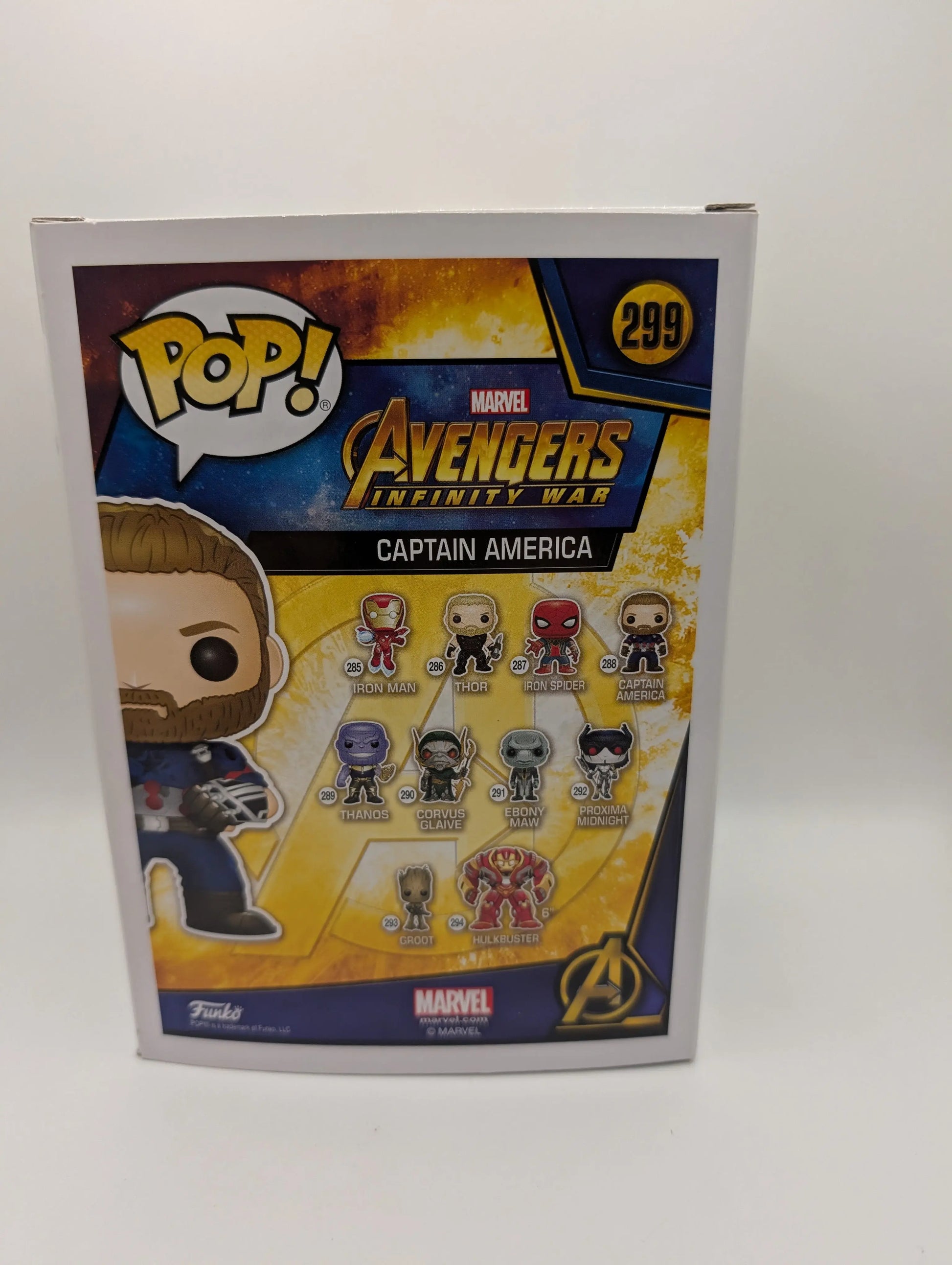 Captain America 299 ~ Marvel: Avengers - Infinity War ~ Funko Pop Vinyl FRENLY BRICKS - Open 7 Days