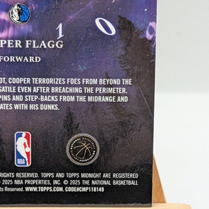 2025-26 Topps Midnight - INSOMNIA Cooper Flagg RC /99 #IN-16 FRENLY BRICKS - Open 7 Days