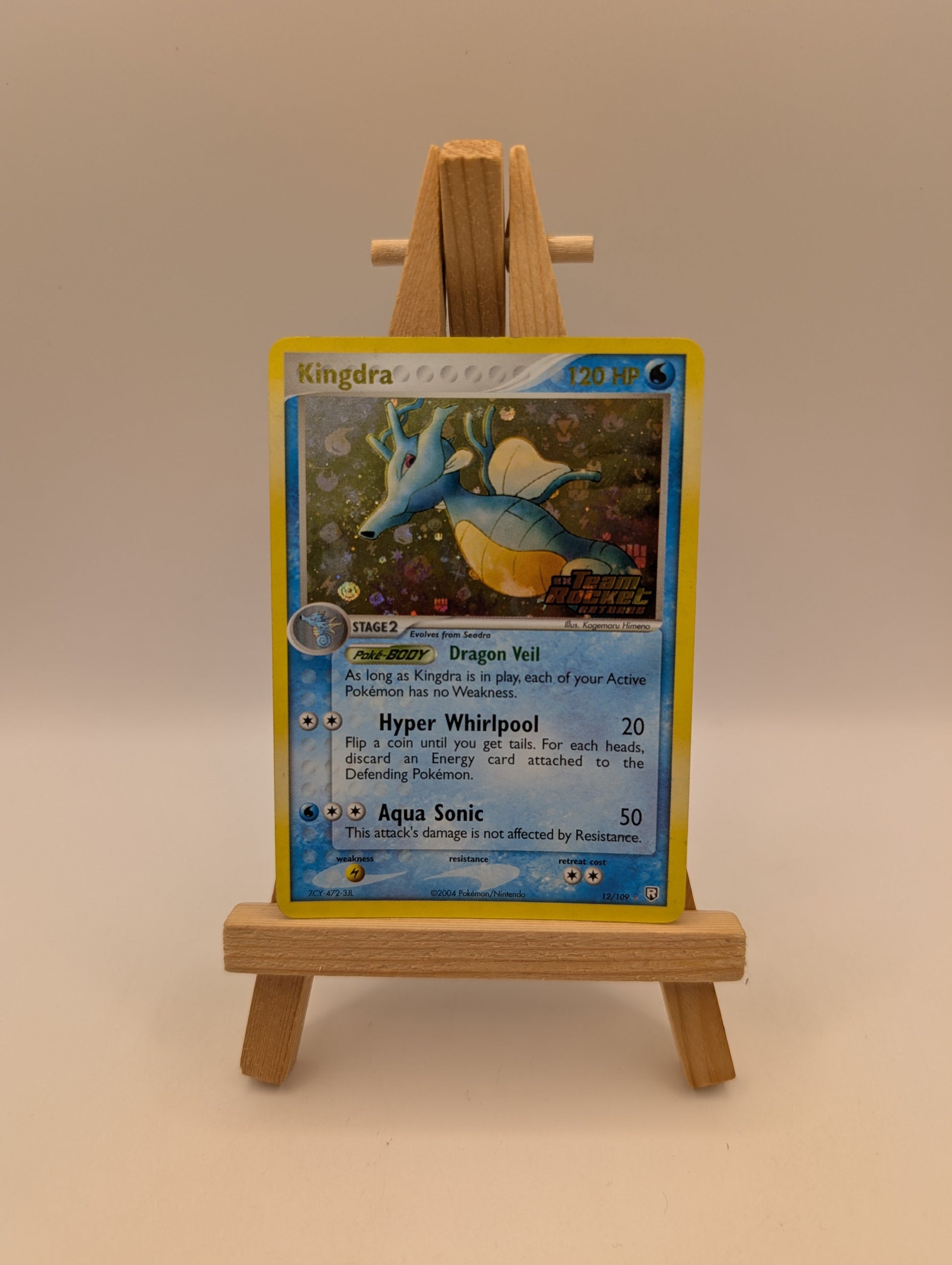 Kingdra 12/109 Team Rocket Returns Stamped Reverse Holo Pokemon TCG FRENLY BRICKS - Open 7 Days