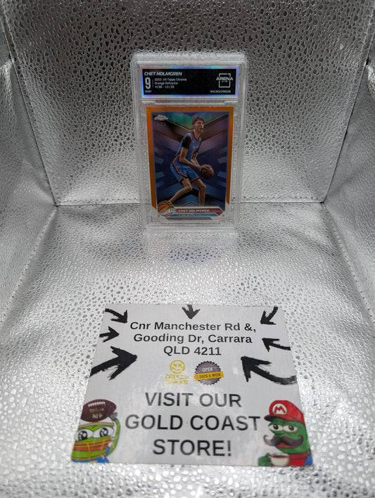 2023 TOPPS CHROME ORANGE REFRACTOR #196 CHET HOLMGREN /25 Arena 9 FRENLY BRICKS - Open 7 Days